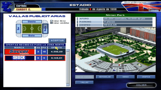 PC Fútbol Edición Oro Screenshot