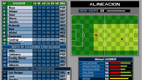 PC Fútbol Edición Oro Screenshot