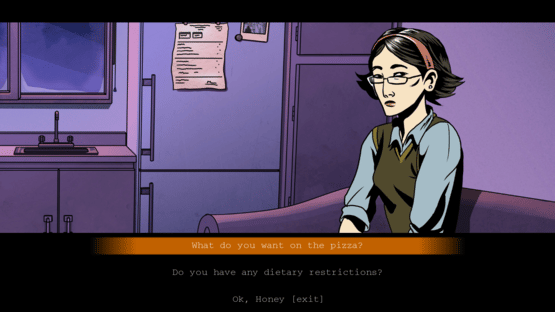 Order A Pizza: A Visual Novel Screenshot