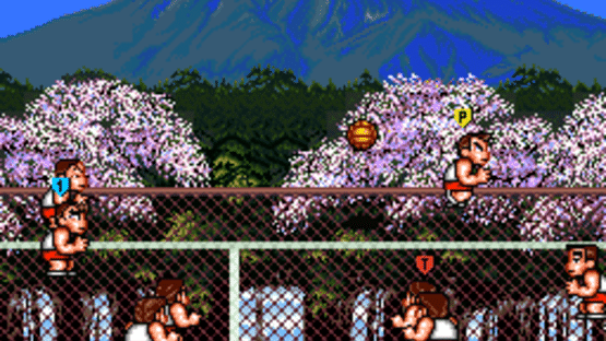 Kunio-kun no Dodge Ball Da yo Zenin Shuugou! Screenshot