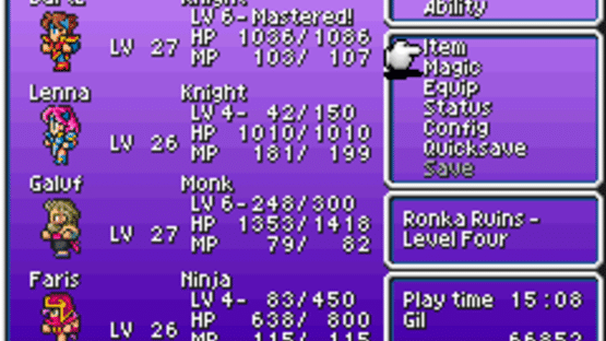 Final Fantasy V Advance Screenshot