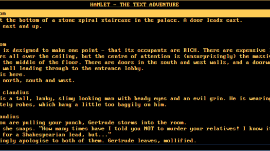 Hamlet: The Text Adventure Screenshot
