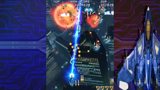 Raiden IV x Mikado Remix gameplay screenshot 1