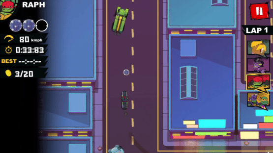 Rise of the Teenage Mutant Ninja Turtles: Road Riot Screenshot