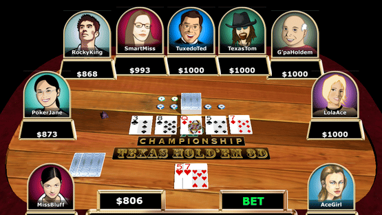 Texas Hold'em 3D Screenshot