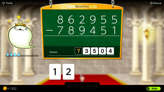 Calculation Castle: Greco's Ghostly Challenge "Subtraction" Screenshot