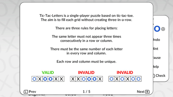 Tic-Tac-Letters by POWGI Screenshot