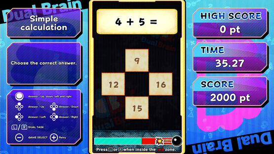 Dual Brain Vol.1: Calculation Screenshot