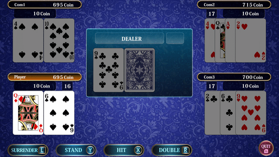 THE Card: Poker, Texas hold 'em, Blackjack and Page One Screenshot