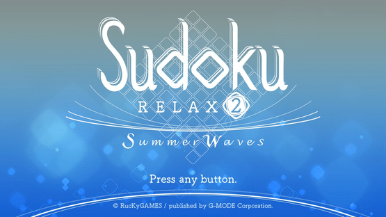 Sudoku Relax 2 Summer Waves Screenshot