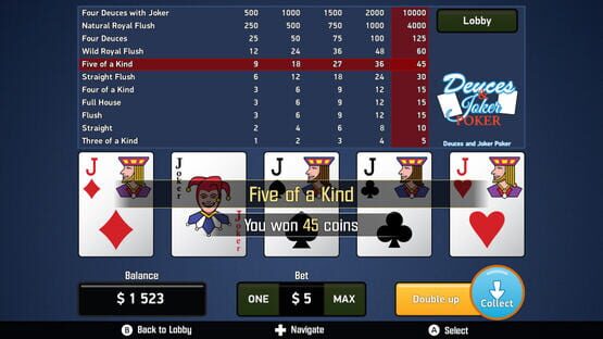 Video Poker Collection screenshot 5