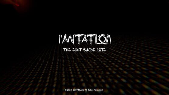I'mitation: The Eight Suicide Note cover