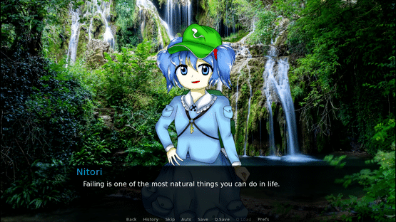 Sakuya Izayoi Gives You Advice and Dabs: Nitori Kawashiro Offers You Advice in Exchange for Cucumbers and Eats the Cucumbers Screenshot