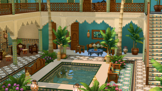 The Sims 4: Courtyard Oasis Kit Screenshot