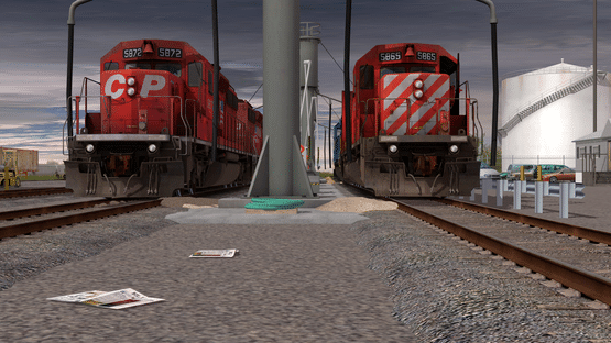 Trainz Railroad Simulator 2019: CP SD40-2 #5865-5879 Dual Flags Screenshot