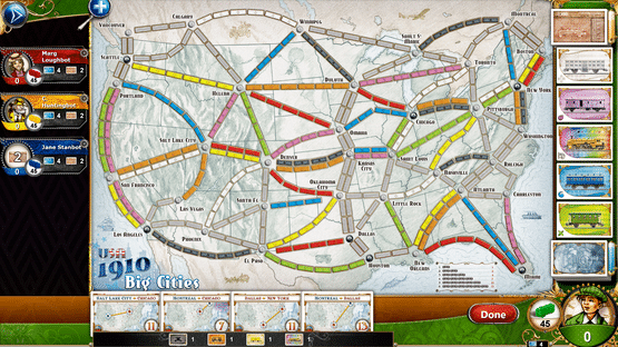 Ticket to Ride: USA 1910 Screenshot