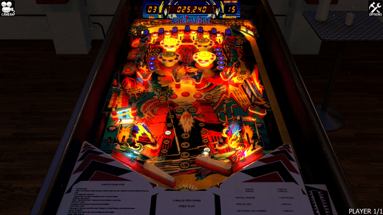 Zaccaria Pinball: Earth Wind Fire Table Screenshot