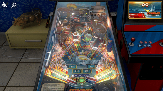 Zaccaria Pinball: Combat Deluxe Pinball Table Screenshot