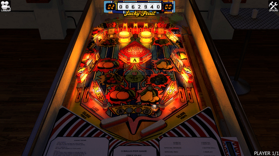 Zaccaria Pinball: Lucky Fruit Table Screenshot