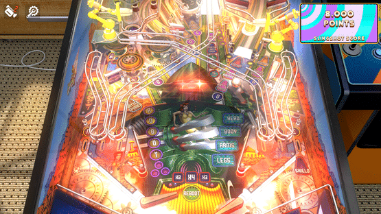 Zaccaria Pinball: Robot Deluxe Pinball Table Screenshot