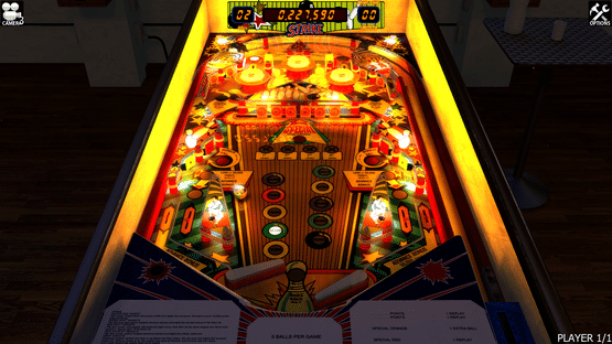 Zaccaria Pinball: Strike Table Screenshot