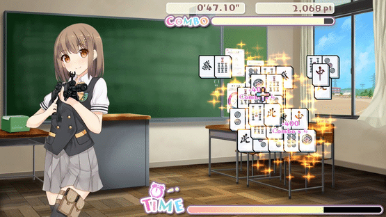 Bishoujo Battle Mahjong Solitaire Screenshot