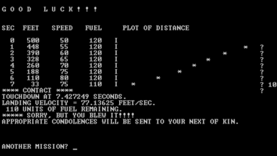 Lunar Lander Screenshot