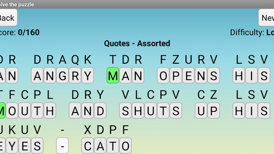 Cryptogram Puzzles Screenshot