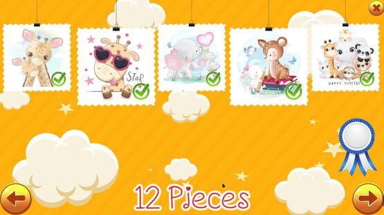 Cute animal jigsaw puzzle cover