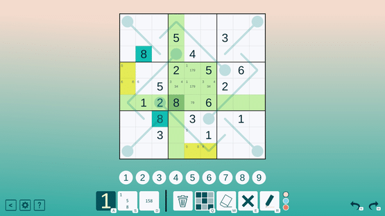 Thermo Sudoku Screenshot