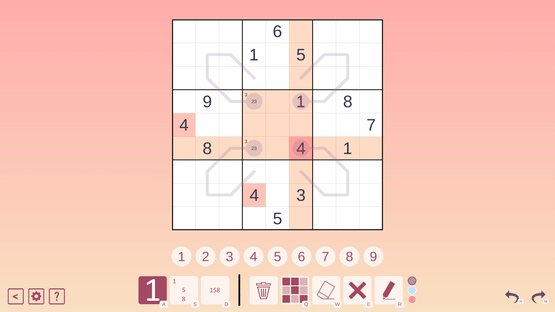 Thermo Sudoku Screenshot