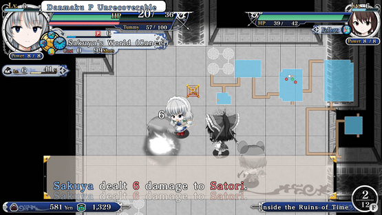 Touhou Genso Wanderer Reloaded: Sakuya Izayoi Screenshot