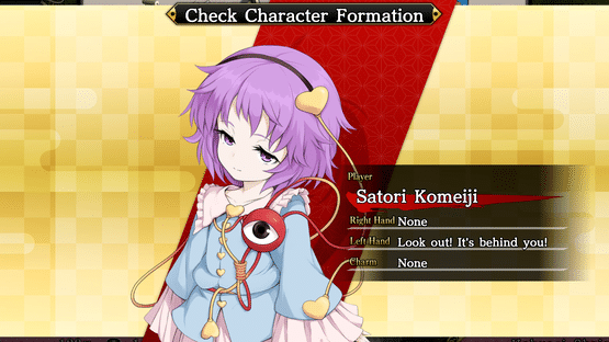 Touhou Genso Wanderer Reloaded: Satori Komeiji Screenshot