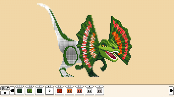 Coloring Pixels: Dinosaurs Pack Screenshot