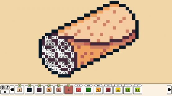 Coloring Pixels: Food Pack Screenshot