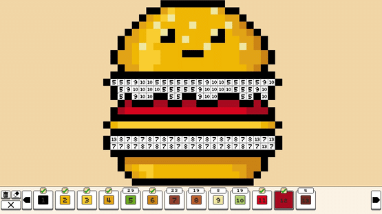 Coloring Pixels: Food Pack Screenshot