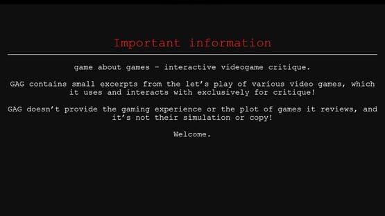 Game about games cover