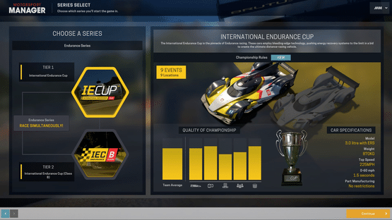 Motorsport Manager: Endurance Series Screenshot