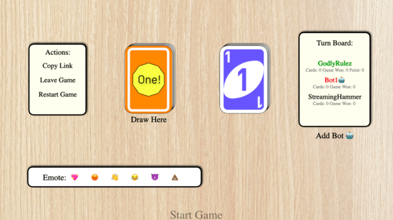 One: The Card Game Screenshot