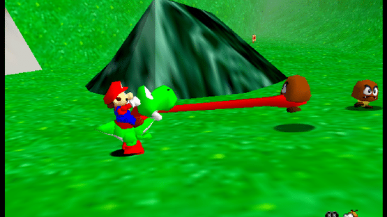 Mario 64 and Yoshi Screenshot