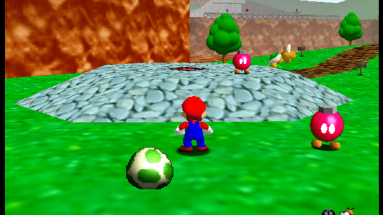 Mario 64 and Yoshi Screenshot