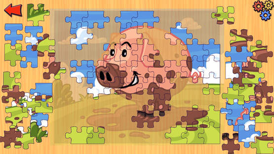 Funny Farm Animal Jigsaw Puzzle Game for Kids and Toddlers Screenshot