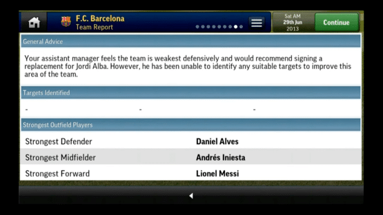 Football Manager Handheld 2014 Screenshot