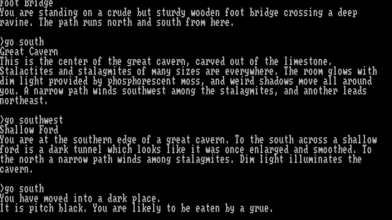 Zork II: The Wizard of Frobozz Screenshot