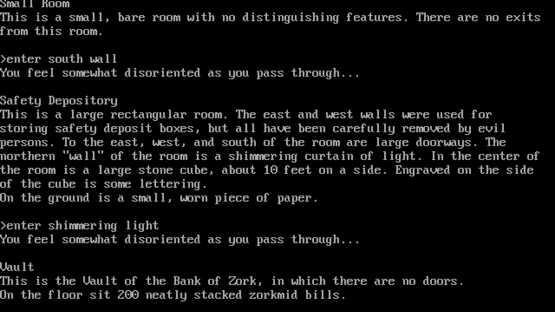 Zork II: The Wizard of Frobozz Screenshot