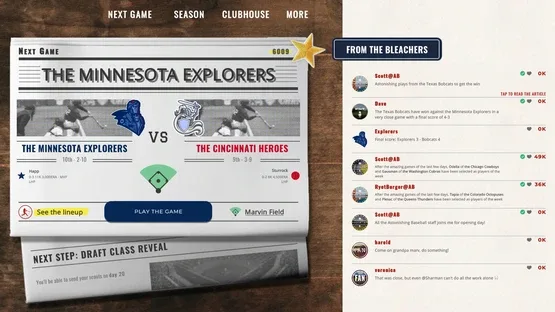 Astonishing Baseball Manager 21 screenshot 1