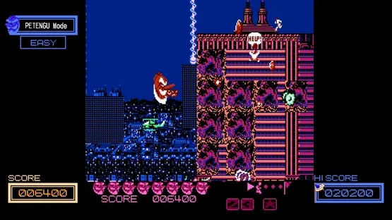 Abarenbo Tengu & Zombie Nation gameplay screenshot 1