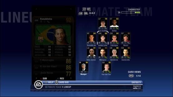 UEFA CL 2006-2007 screenshot