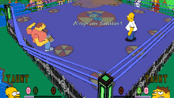 The Simpsons Wrestling Screenshot