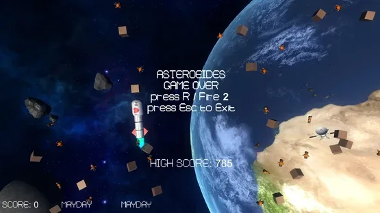 Asteroides gameplay screenshot 2